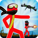 stickman army team battle android application logo